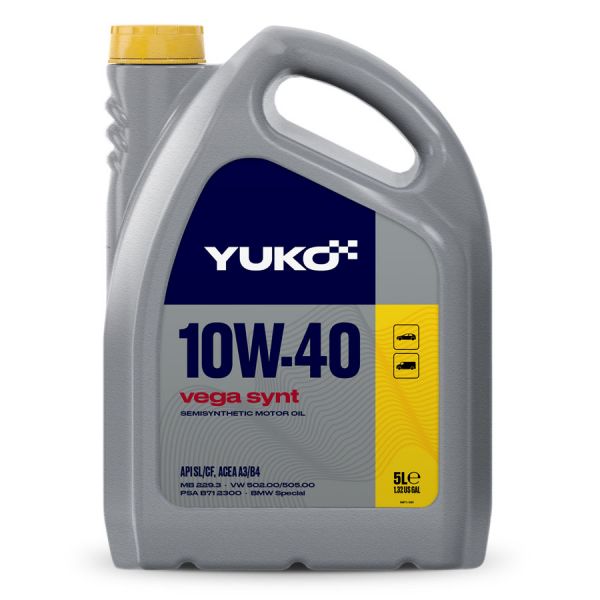Масло моторное Vega Synt 10W-40 Yuko - 5 л канистра