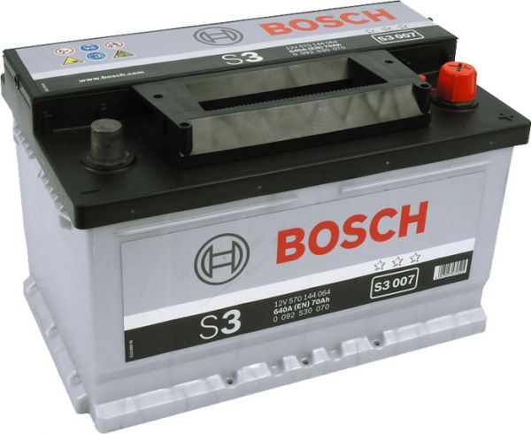 Акумулятор 70Ah-12v BOSCH (S3007) (278x175x175),R,EN640