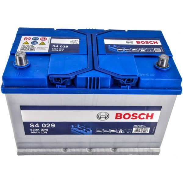 Акумулятор 95Ah-12v BOSCH (S4029) (306x173x225),L,EN830(Азія)
