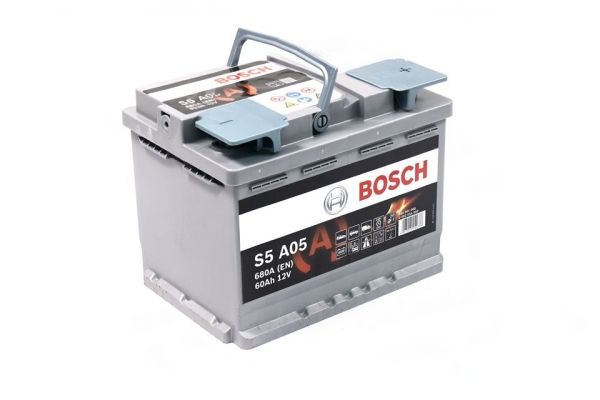 Акумулятор 60Ah-12v BOSCH AGM (S5A05) (242х175х190), R, EN680