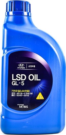 Олива Mobis Hyundai/KIA LSD SAE-90 GL-5, 1л. 02100-00110