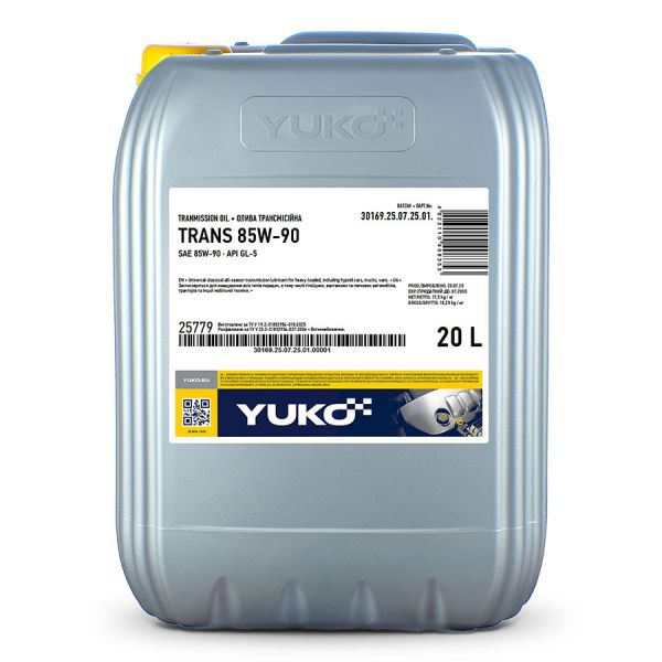 Олива трансмісійна HD 80W-90 Yuko - 20 л каністра