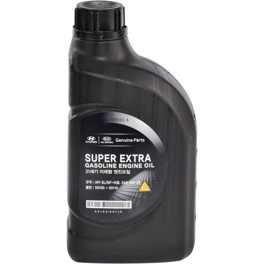 Олива Mobis Hyundai/KIA Super Extra Gasoline 5W-30, 1л. 05100-00110