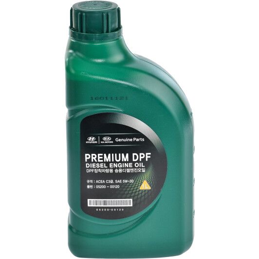 Олива Mobis Hyundai/KIA Premium DPF Diesel 5W-30, 1л. 05200-00120