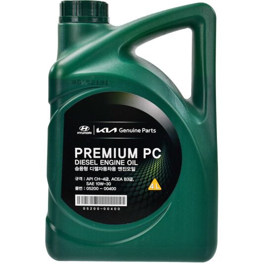 Олива Mobis Premium PC Diesel 10W-30, 4л. 05200-00400