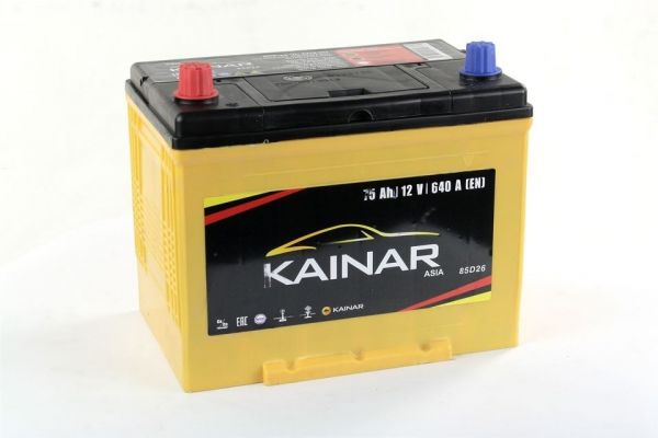 Акумулятор 75Ah-12v KAINAR Asia (258x173x220),L,EN640 Азія