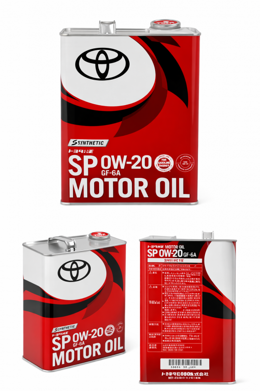 Олива Toyota Synthetic Motor Oil SP/GF6A, 0W-20 (Japan), 4л. 08880-13205