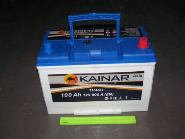 Акумулятор 100Ah-12v KAINAR Asia (304x173x220),R,EN800 Азія