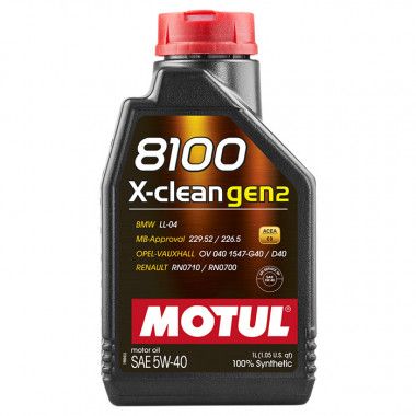 Олива Motul 8100 X-clean 5W-40, 1л. 102786