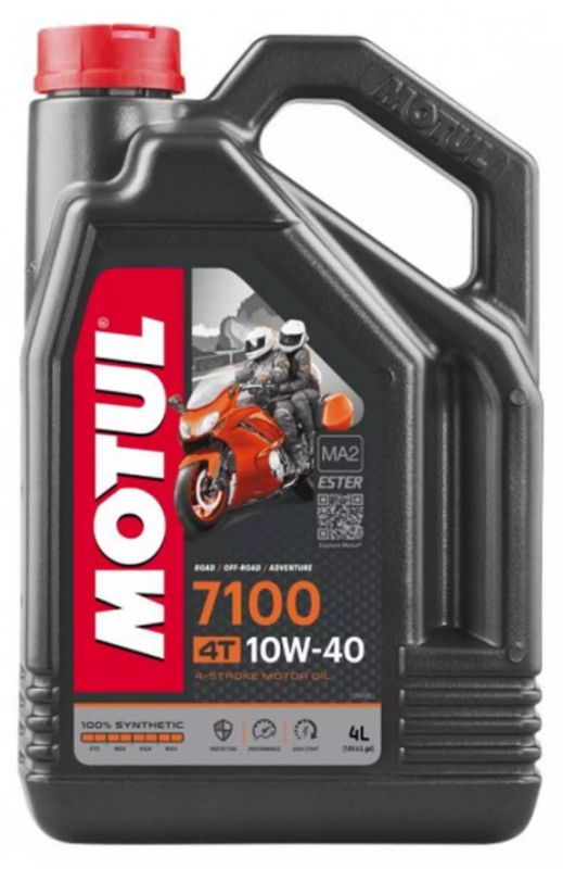 Олива Motul 7100 4T 10W-40, 4л. 104092.