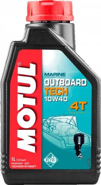 Олива Motul Outboard Tech 4T 10W-40, 1л. 106397.