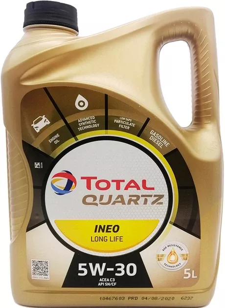Олива TOTAL QUARTZ INEO LONGLIFE 5W-30, 5л. 213819