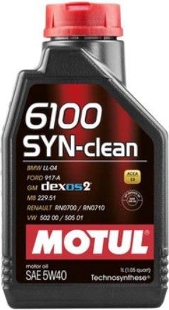 Олива Motul 6100 SYN-CLEAN 5W-40, 1л. 107941