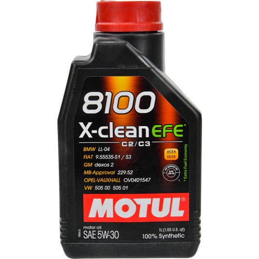 Олива Motul 8100 X-clean EFE 5W-30, 1л. 109470