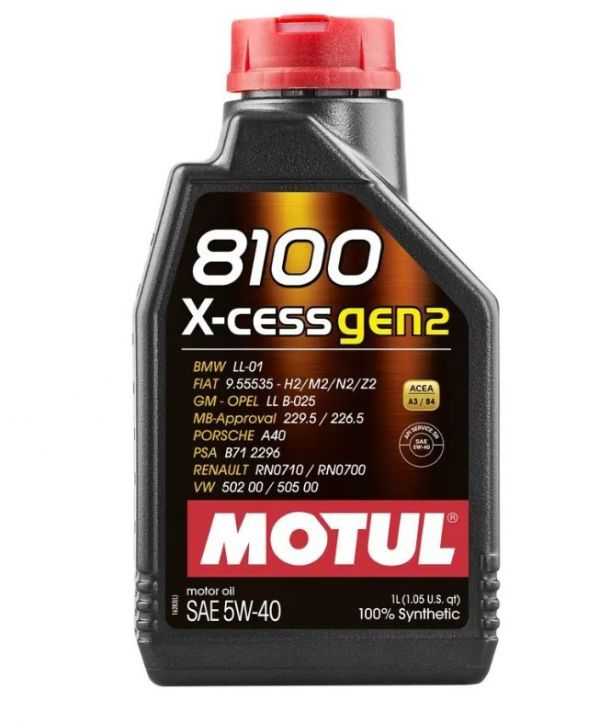 Олива Motul 8100 X-cess GEN-2 5W-40, 1л. 109774