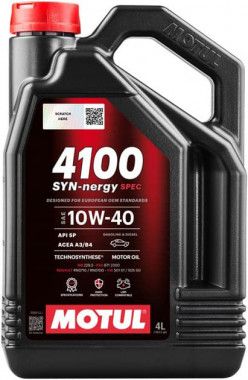 Олива Motul 4100 Syn-nergy Spec 10W-40, 4л. 112891