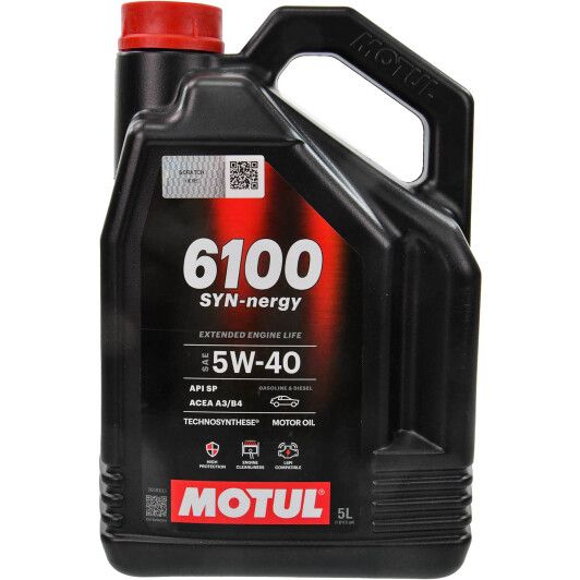 Олива Motul 6100 SYN-NERGY 5W-40 Technosynthese, 5л. 112963