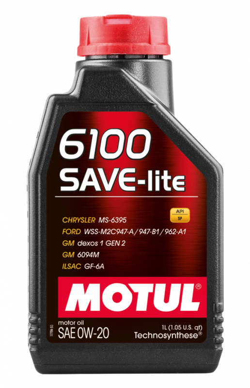 Олива Motul 6100 SAVE-LITE 0W-20 Technosynthese, 1л. 113135