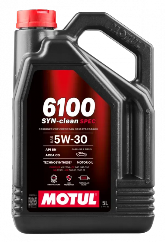 Олива Motul 6100 SYN-CLEAN Spec 5W-30 Technosynthese, 5л. 113154