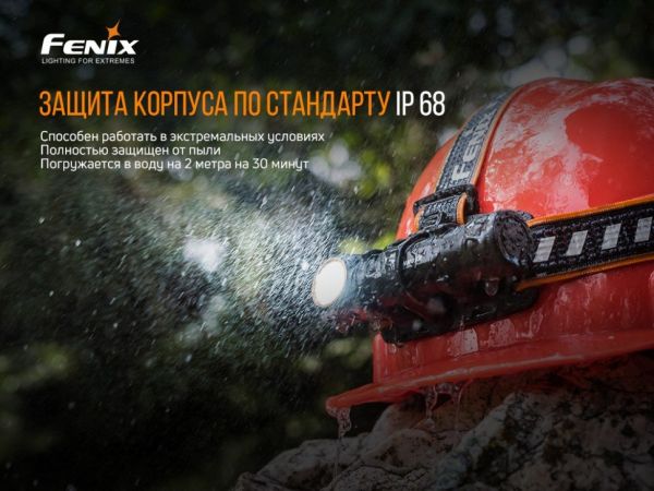 Ліхтар налобний Fenix HM61R + Складний ніж Ruike S22 Чорний