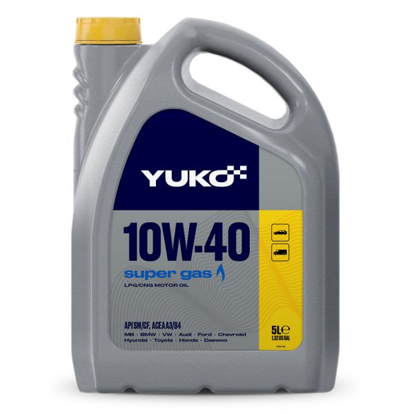 Олива моторна Super Gas 10W-40 Yuko - 5 л каністра