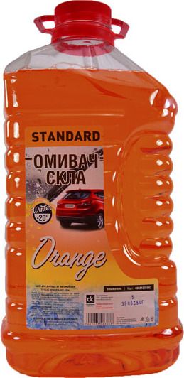 Омыватель стекла зимний -20 STANDARD Orange оранж ДК - 4 л