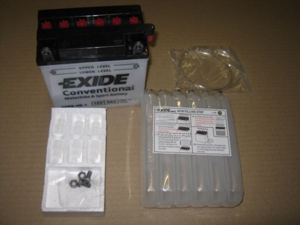 Акумулятор 9Ah-12v Exide (12N9-4B-1) (135х75х139) L, EN85