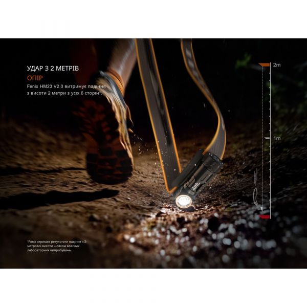 Ліхтар налобний з червоним світлом Fenix HM23 V2.0 300 лм