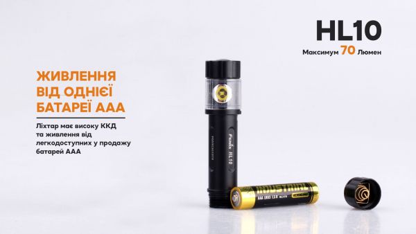 Ліхтар налобний Fenix HL10 purple