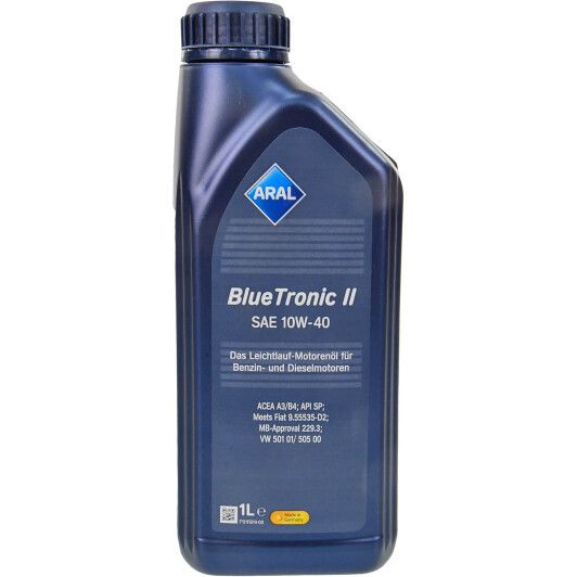 Олива Aral BlueTronic II 10W-40, 1л. 15F46E