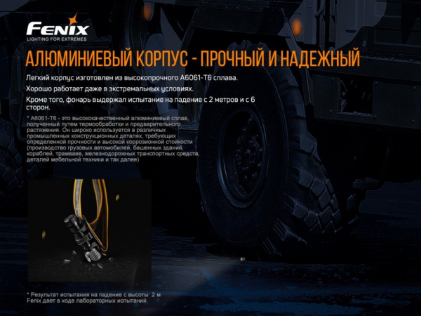 Ліхтар налобний Fenix HM61R + Складний ніж Ruike S22 Коричневий