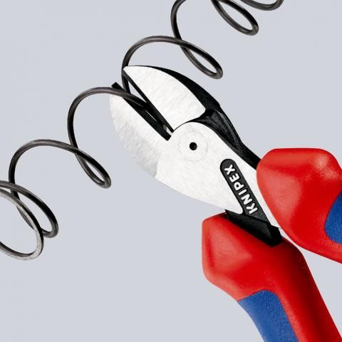 Кусачки бокові (бокорізи) компактні X-Cut Ø12,0мм, 160мм KNIPEX 73 02 160, фосфатовані