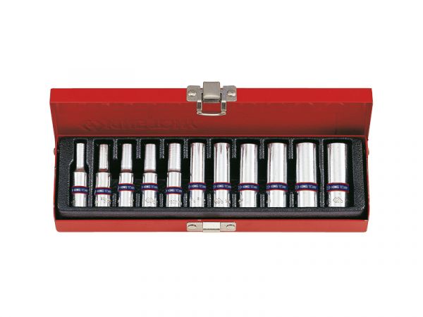 Набір головок подовжених 11од. 1/4 " в металевому кейсі