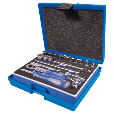 Набір головок 1/4" 21 одиниць з принаддям в пластиковому кейсі