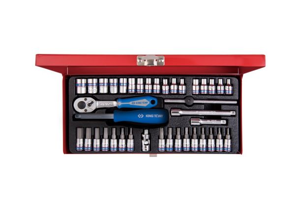 Набір інструментів 39 одиниць 1/4" в металевому кейсі (уп.1)