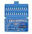 Набір головок 46 одиниць 1/4" з принаддям в пластиковому кейсі