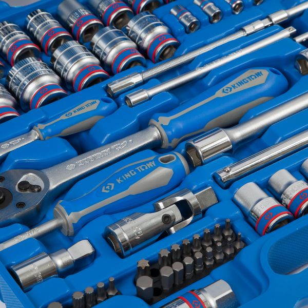 Набір інструментів 103 одиниці 1/4"+1/2" в пластиковому кейсі