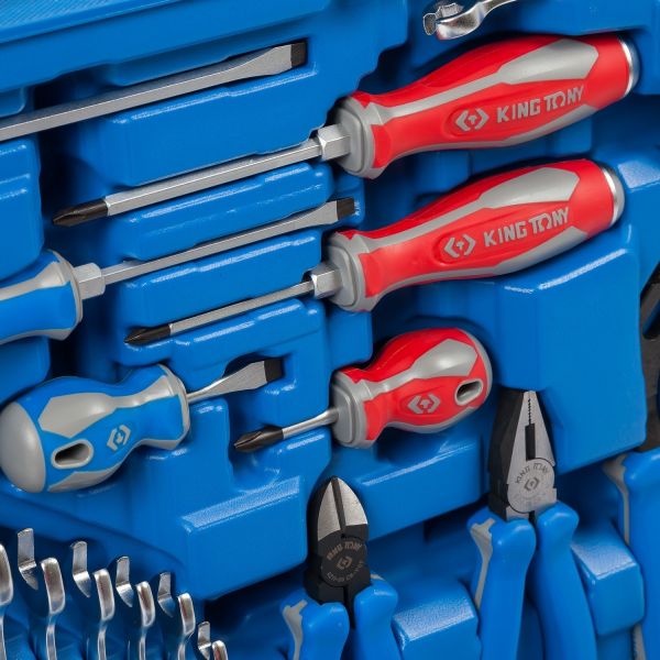 Набір інструментів 77 одиниць 1/4"+1/2" в пластиковому кейсі