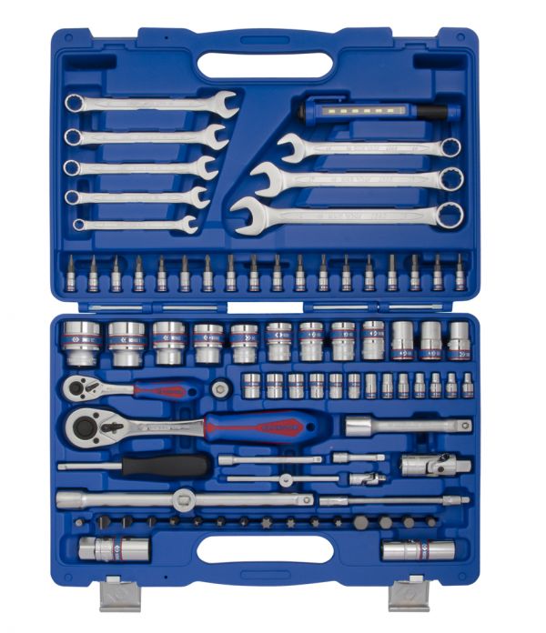 Набір інструментів 83 одиниць 1/4"+1/2" в пластиковому кейсі