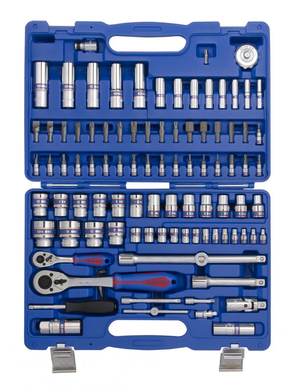 Універсальний набір 96 одиниць 1/4"-1/2" в пластиковому кейсі