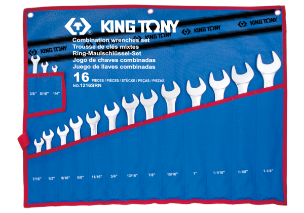 Набір ключів комбі 16 шт. в чохолі із терилену