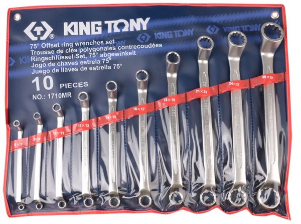 Набір ключів накидних 10 шт. (6-32 мм) в чохолі із терилену