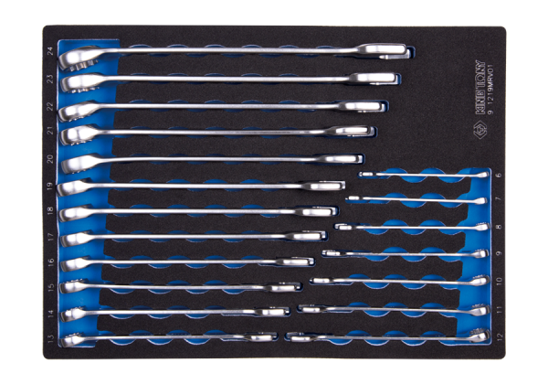 Набір комбінованих ключів 19 одиниць в ложементі