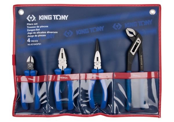 Набір інструментів 4 одиниць (кусачки, пасатижі, утконоси, щипці) в чохлі