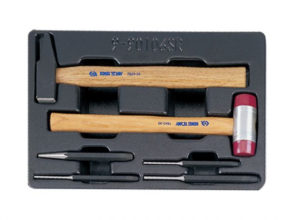 Набір інструменту в ложементі (кернер, виколотки, молоток)