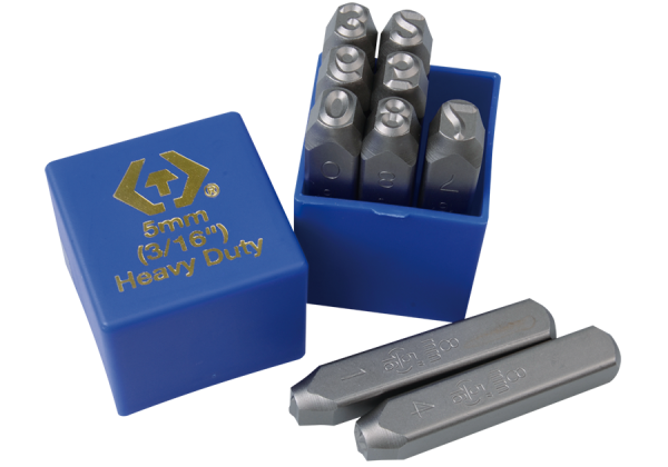 Набір ударних клейм 6 мм цифри 9 одиниць