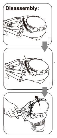Знімач поршневих кілець 80-120 мм