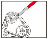 Фіксатор шестерні розподілвала важільний