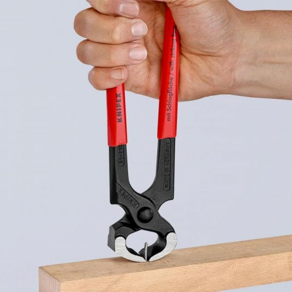 Кусачки-молоток (кліщі) для підковування коней, 25,5мм KNIPEX 55 00 300, фосфатовані