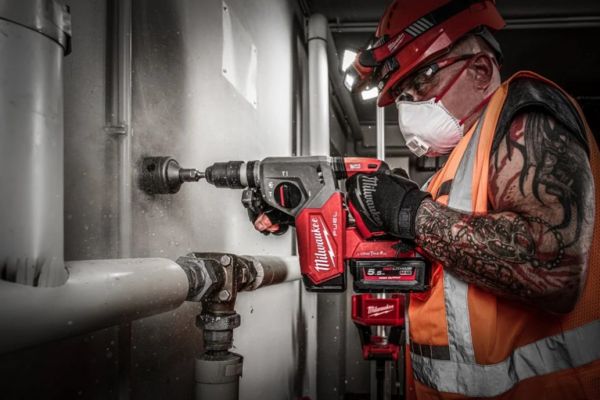 Перфоратор акумуляторний безщітковий SDS-PLUS MILWAUKEE, M18 ONEFHX-0, 2,5Дж (HD кейс)